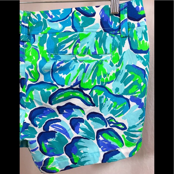 Lilly Pulitzer Walsh Shorts Agate Green Lazy River - Picture 6 of 8